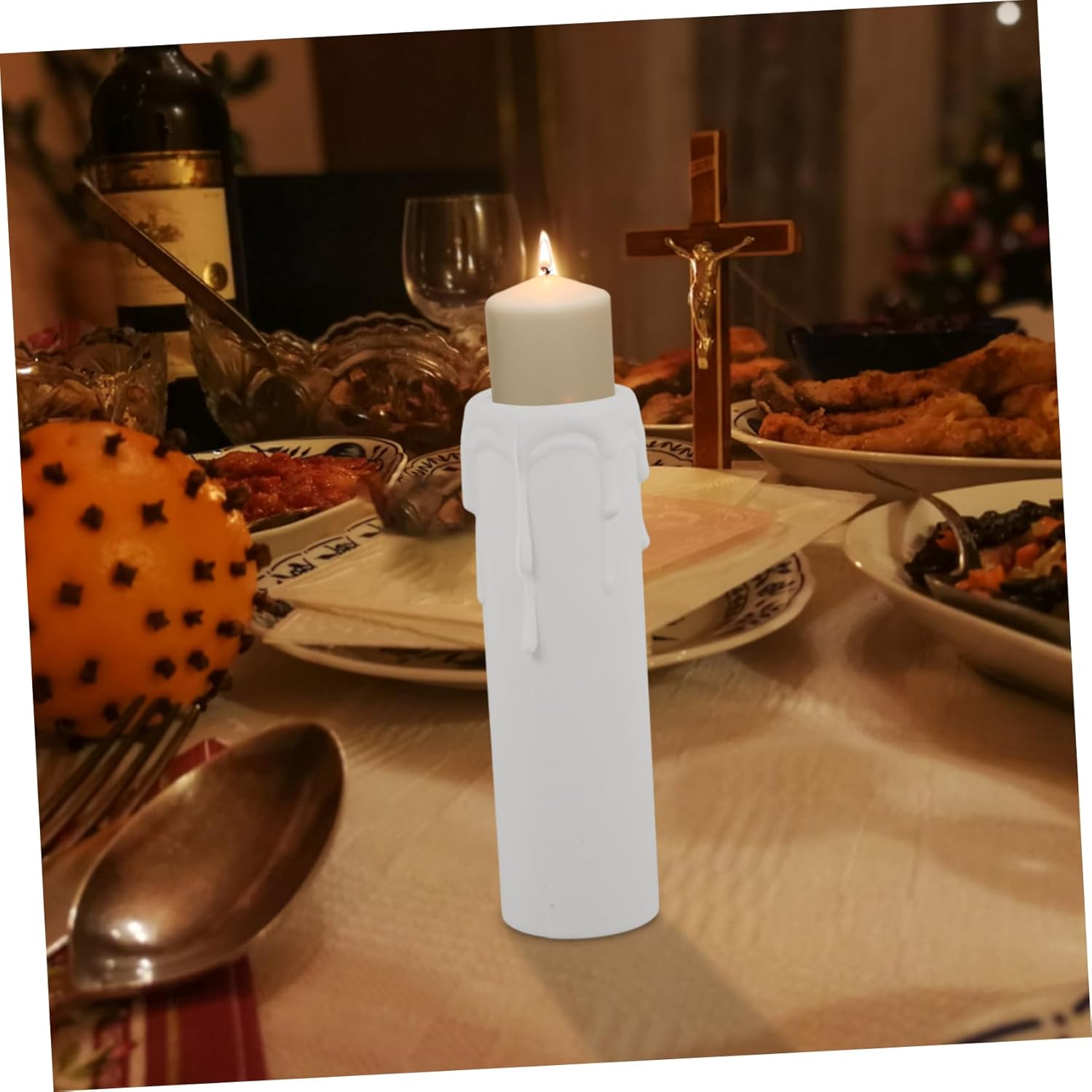 VOSAREA 12pcs Chandelier Candle Sleeves Drip Covers for Lighting Accessories