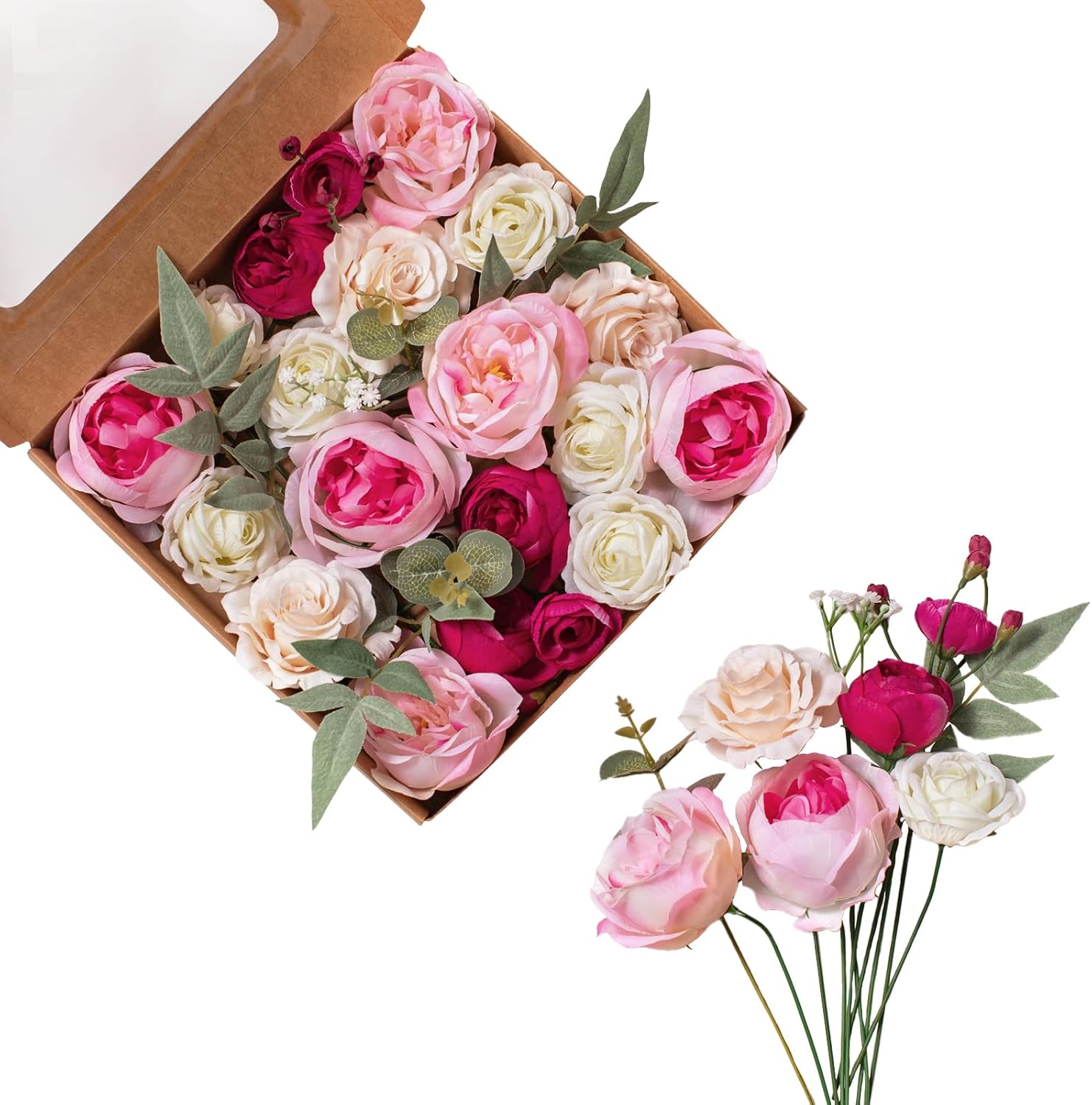 FANKO Artificial Flowers for Wedding and Home Decor