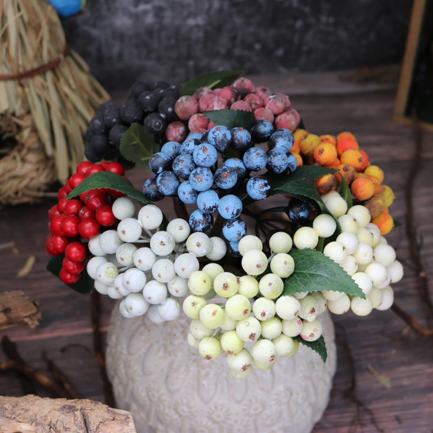 Firlar 10 Pack Artificial Berries for Home Decor 1