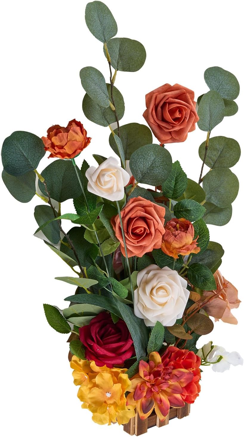 VEVOR 4PCS Standing Artificial Flowers Arrangements 175 Inch Tall Decorations