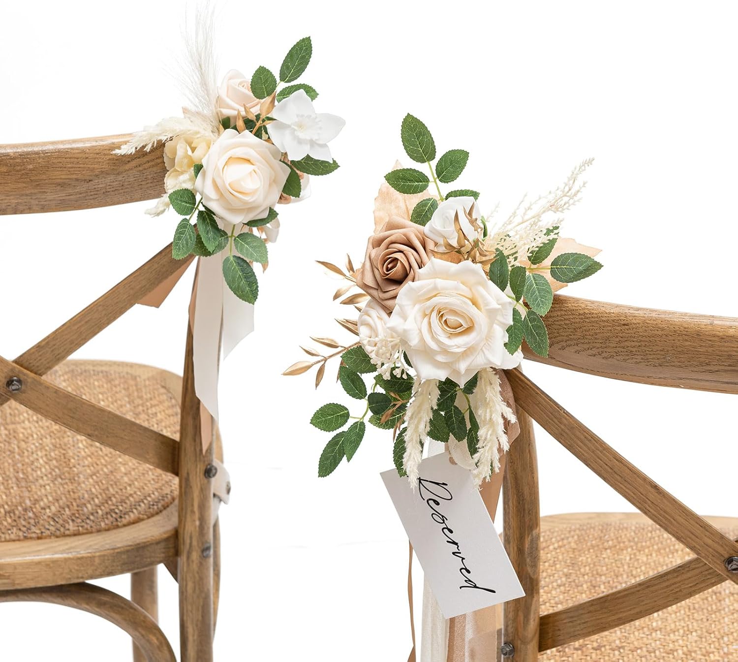 Lings Moment 8pcs Wedding Aisle Chair Decorations