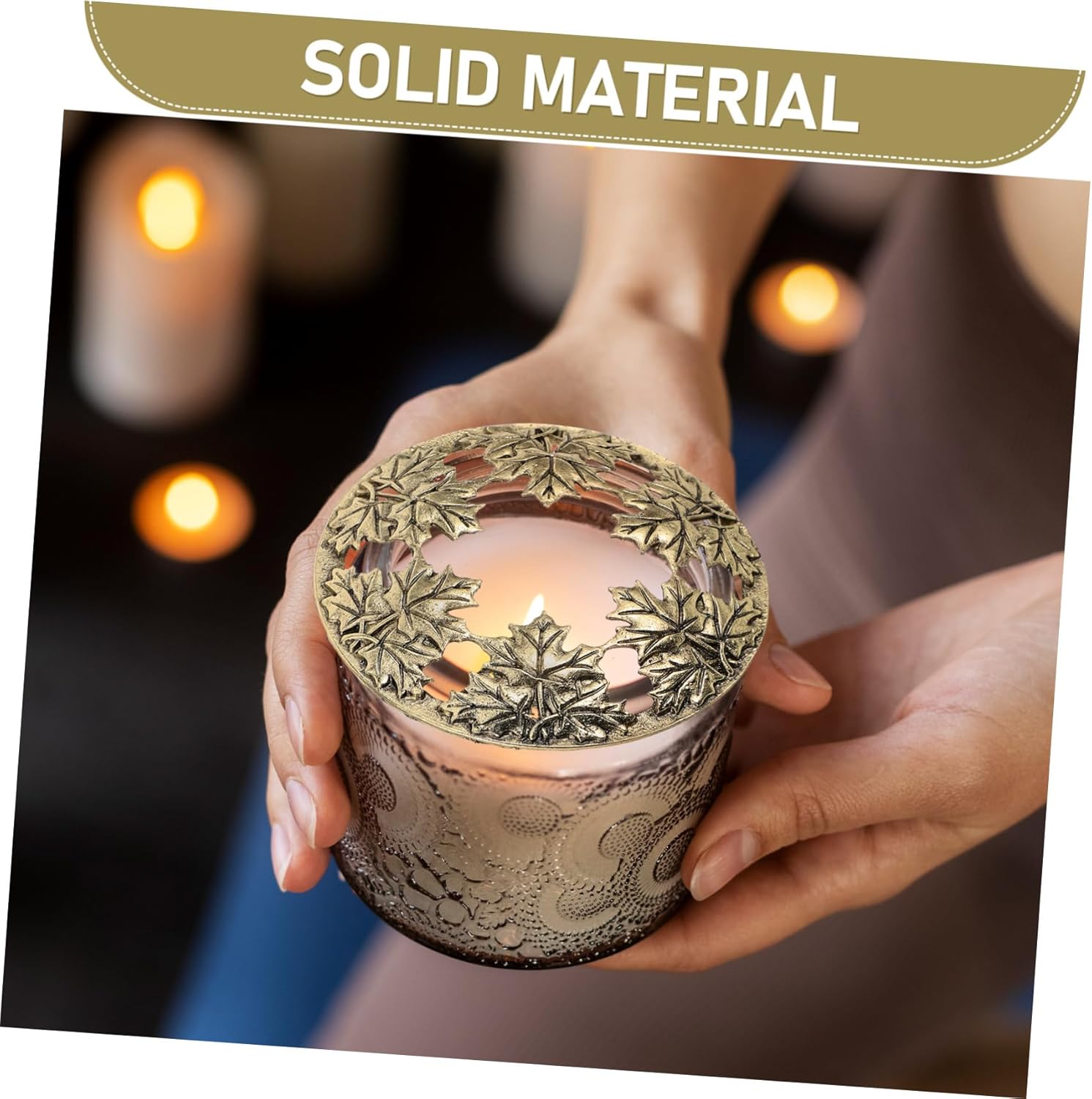 Candle Toppers Hollow Design for Even Melting and Debris Protection