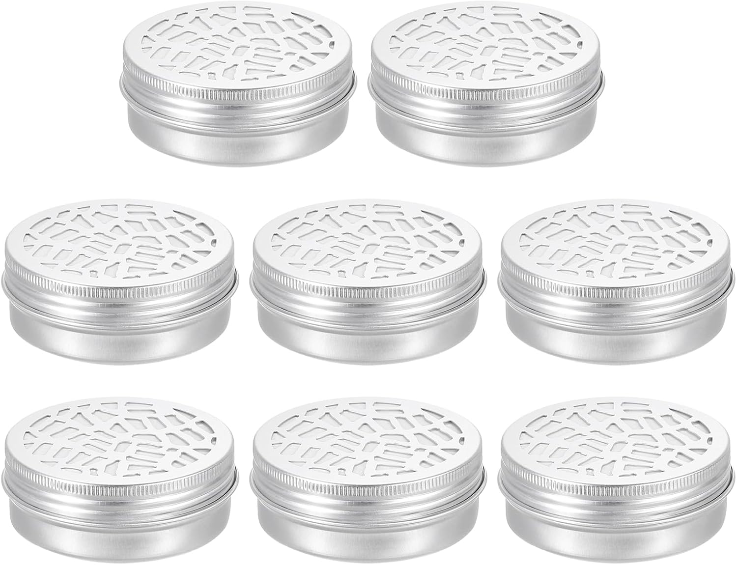 HARFINGTON 8 Pcs Aluminum Tins with Hollow Lids 2oz
