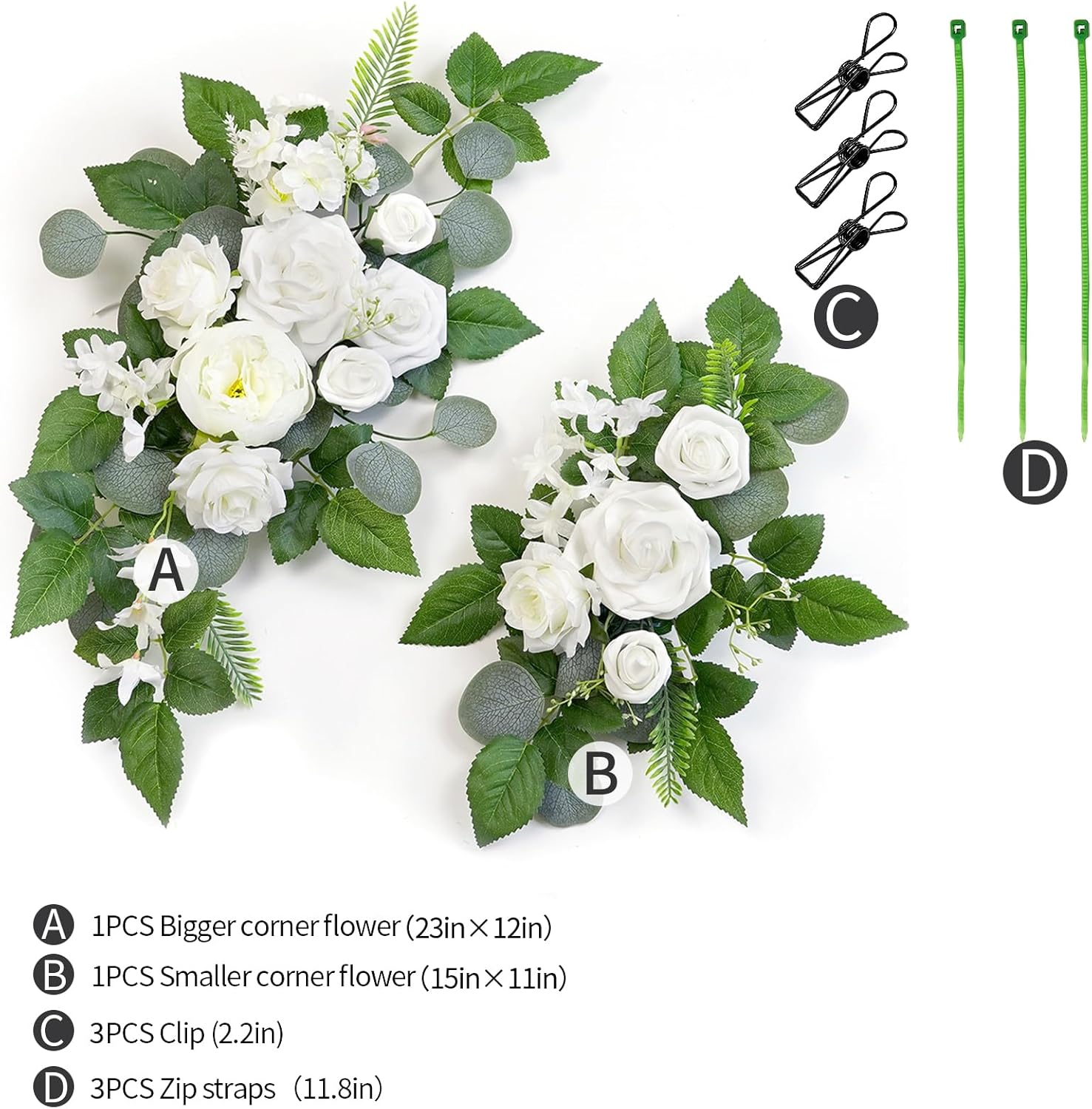 WEIERYUE Pack of 2 Artificial Flowers Decorations 1