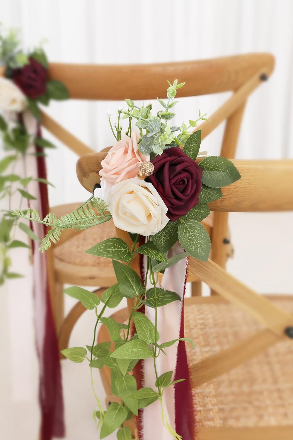 DORIS HOME Wedding Chair Decorations Set of 10 1