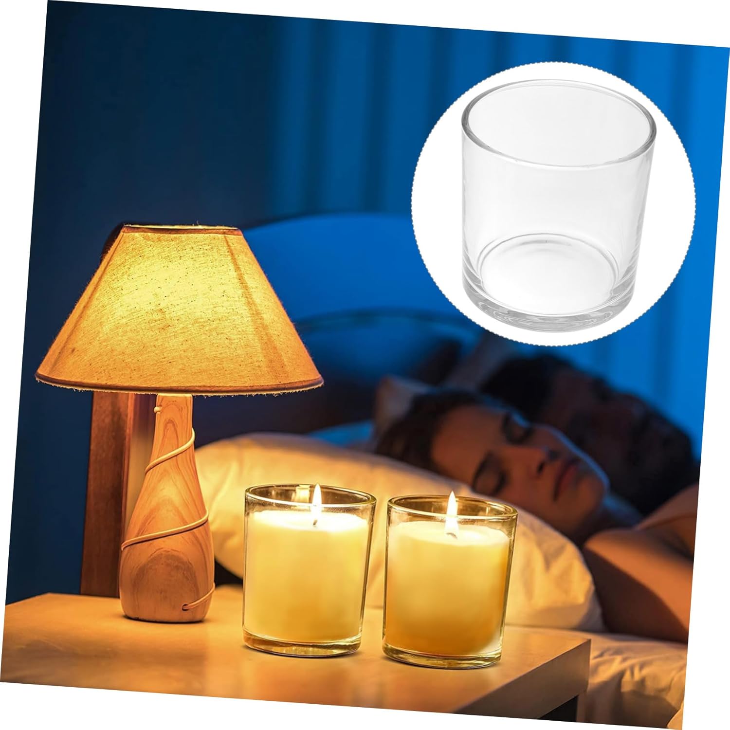 Glass Candle Holder for Candles and Tealights