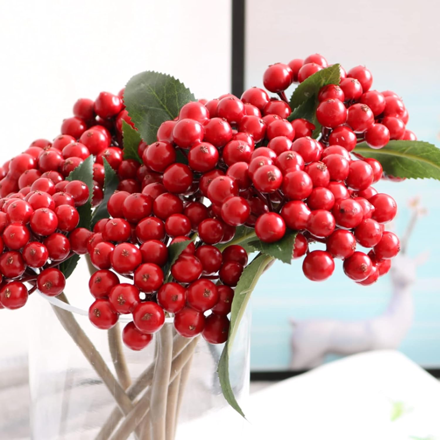 10 PCS Artificial Berry Branches for Home Decor