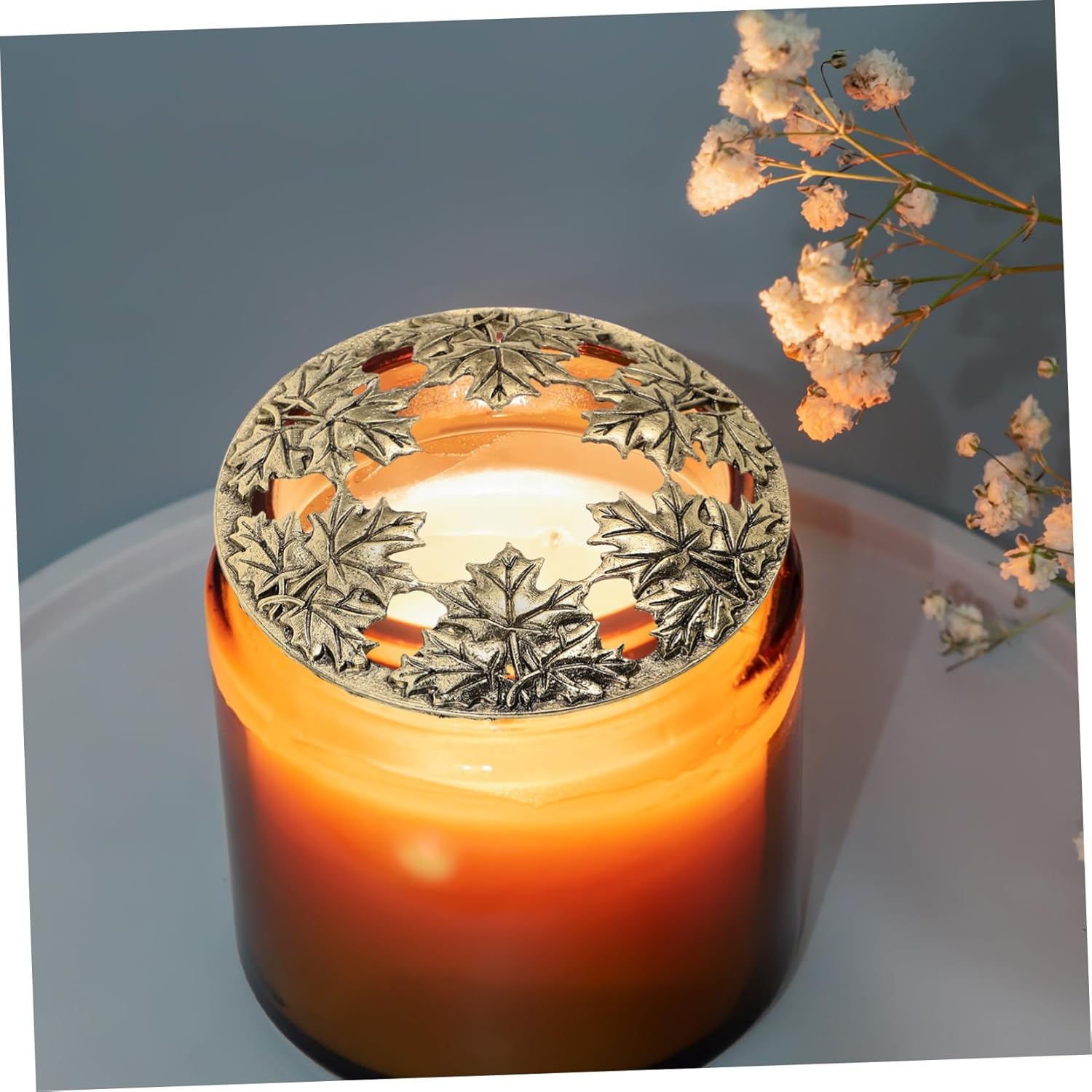 Candle Toppers Hollow Design for Even Melting and Debris Protection