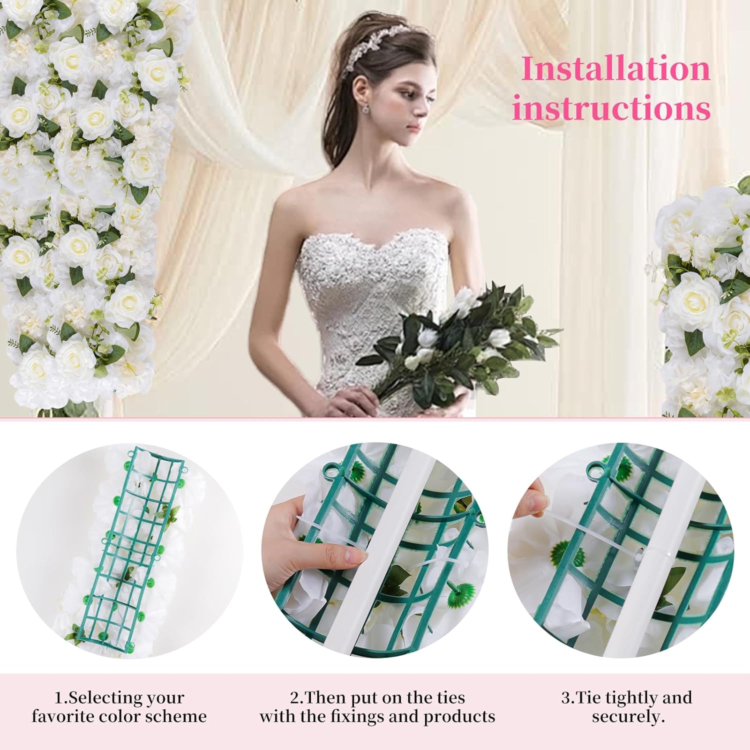Flower Centerpieces 10 Pack Wedding Arch Artificial Flowers