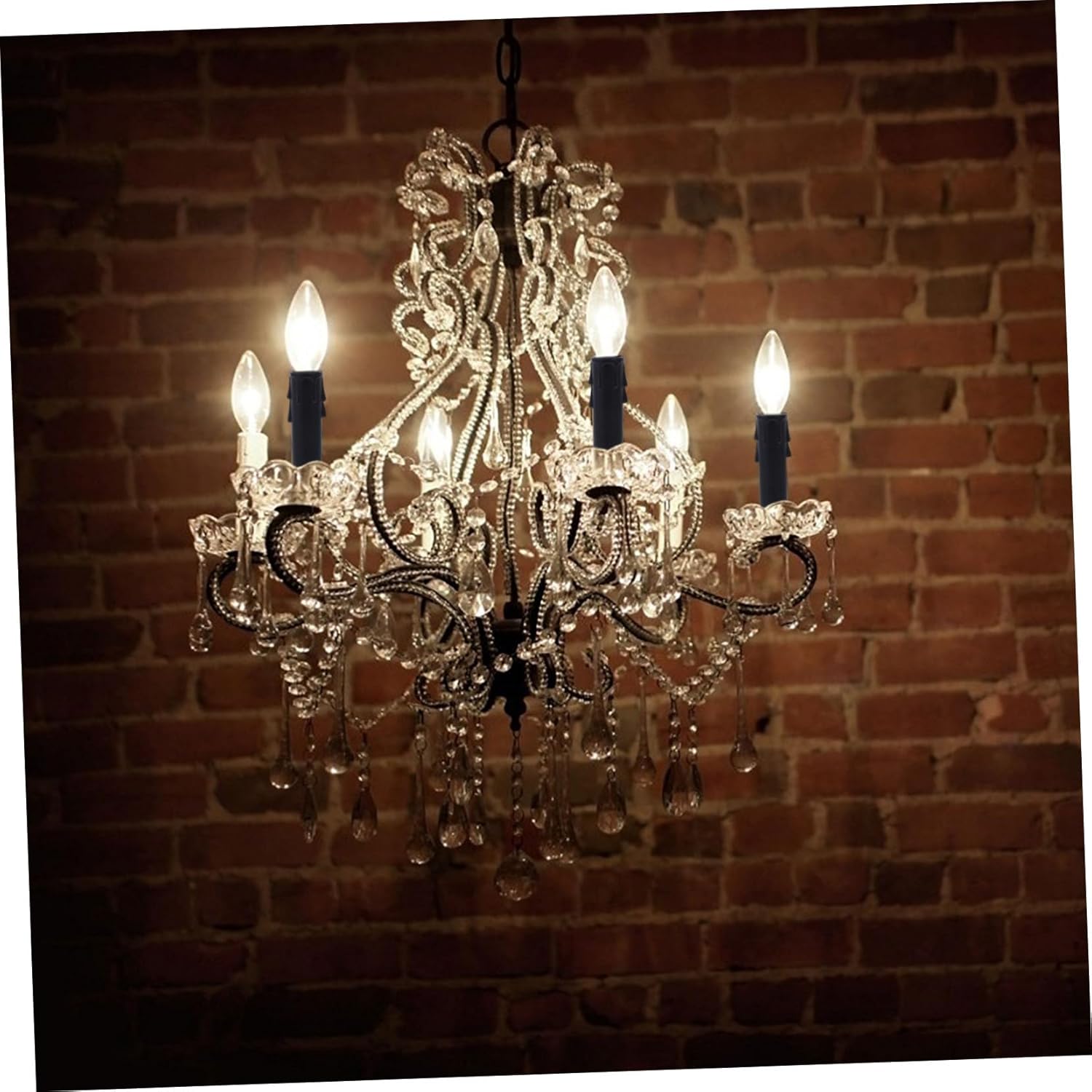 20Pcs Fire Retardant Candle Socket Covers for Chandeliers