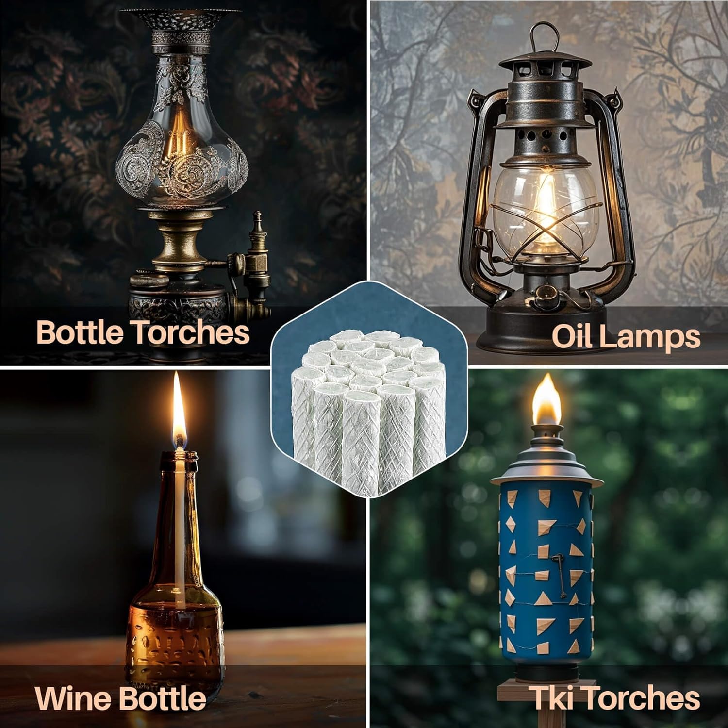 Sukh Fiberglass Oil Lamp Wicks 20 Pcs 12 Inch x 985 Inch