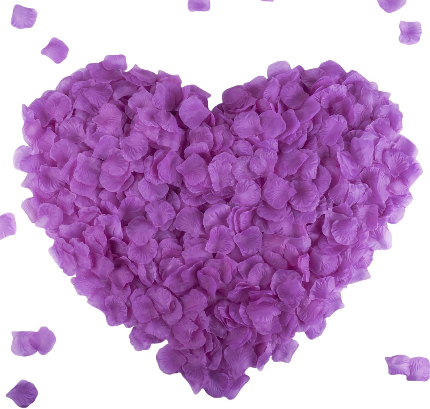 CODE FLORIST 2200 PCS Artificial Silk Flower Rose Petals Purple