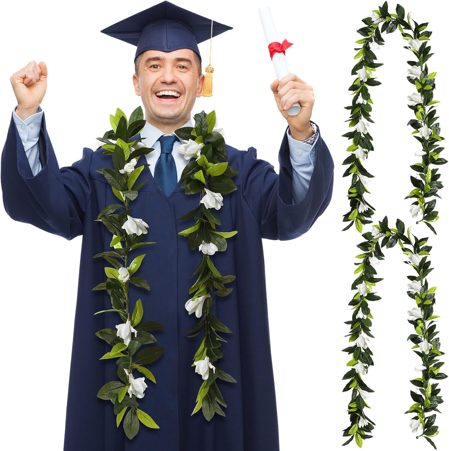Riceshoot Hawaiian Maile Lei Garland 656 ft Tropical Wedding Decor