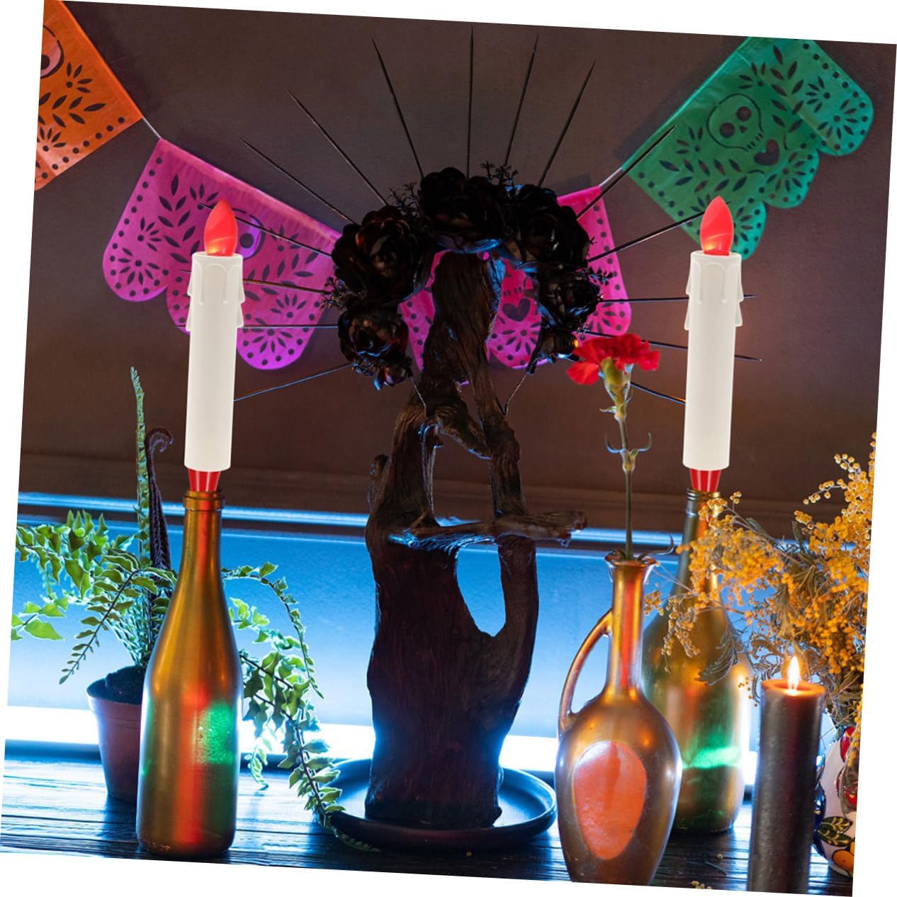 15pcs Drip Candle Sleeves for Chandelier Decor and Safety
