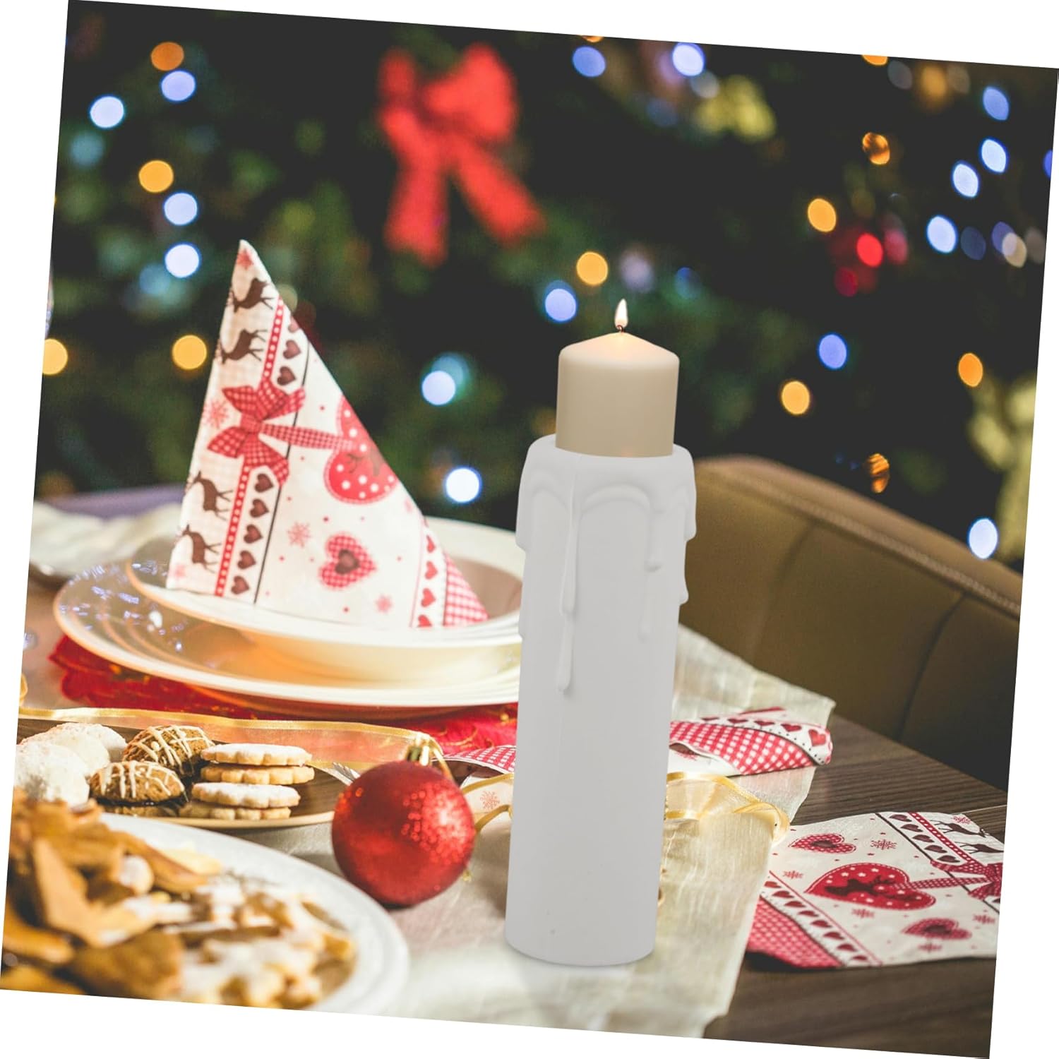 12pcs Plastic Drip Candle Sleeves for Chandeliers and Holders