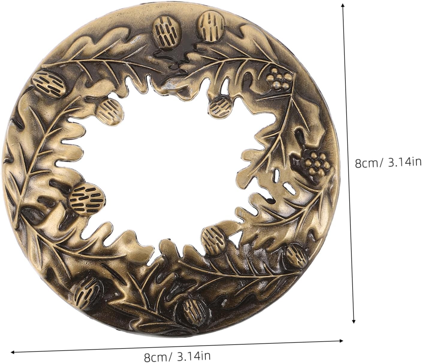 COHEALI Pinecone Candle Topper Sleeve Antique Zinc Alloy Decor