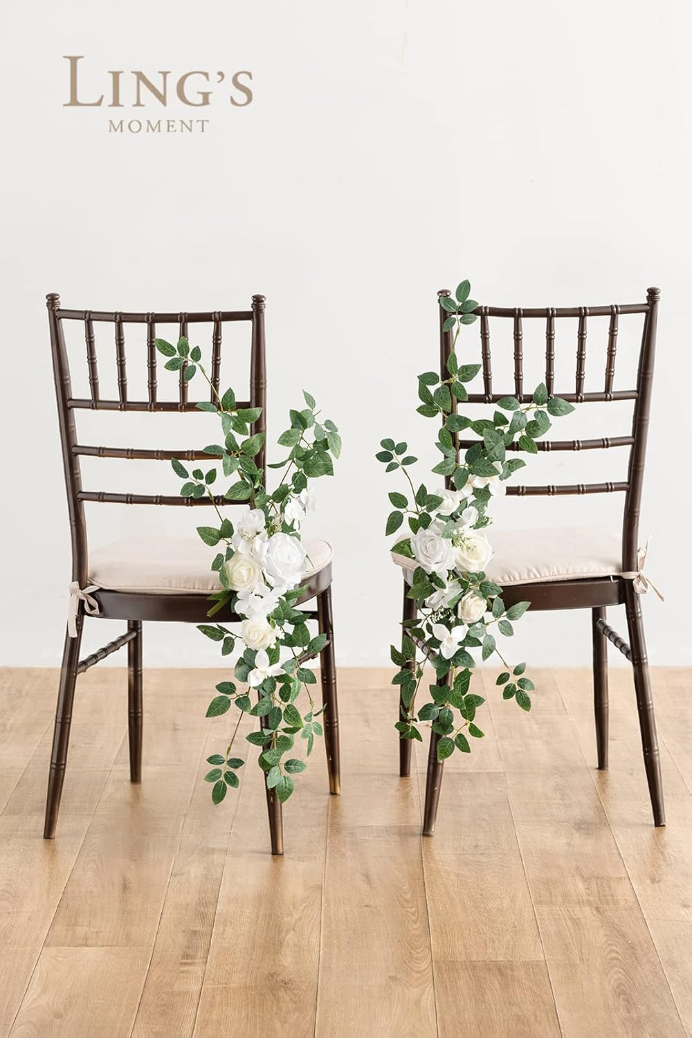 Lings Moment 8 Wedding Chair Flower Decorations
