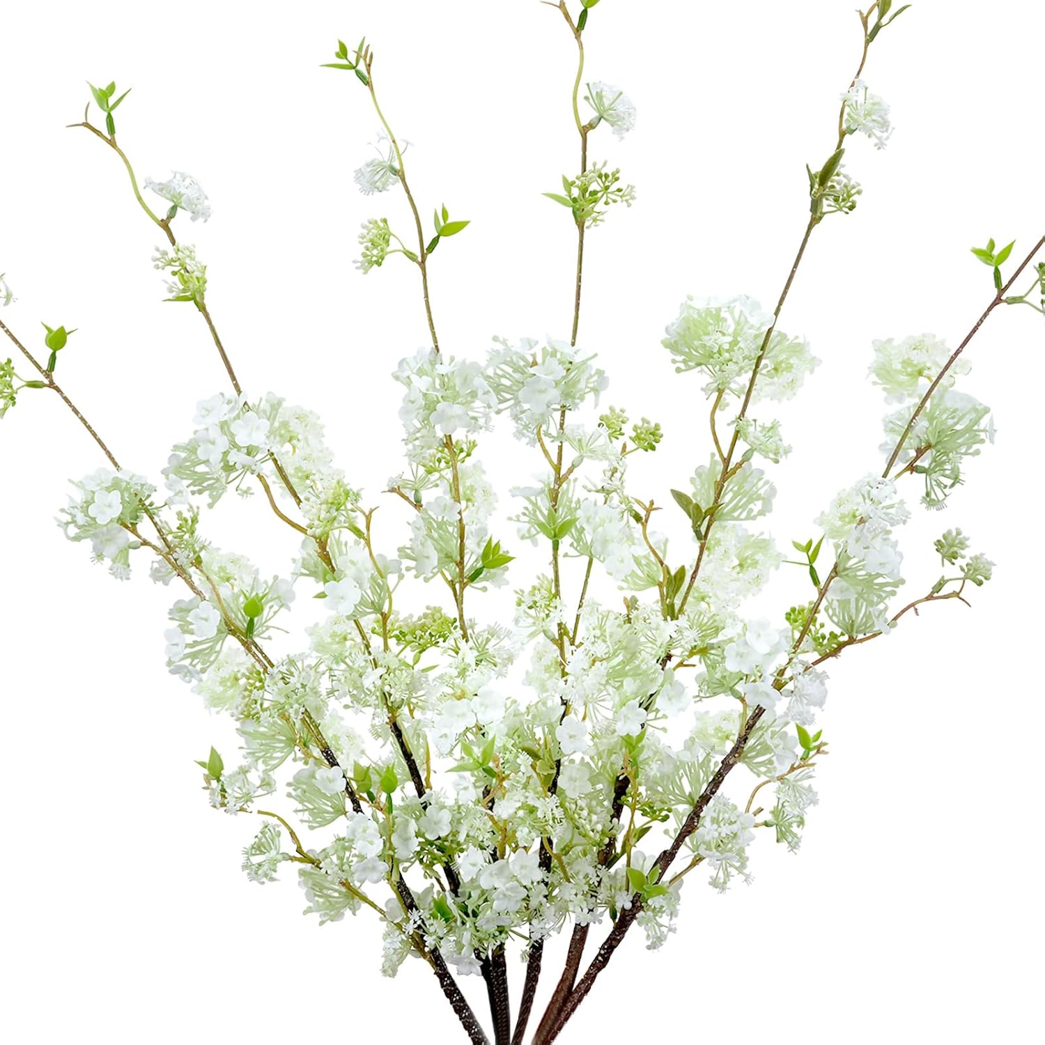 Artificial Snow Willow Branches 6pcs White 3558 Inch