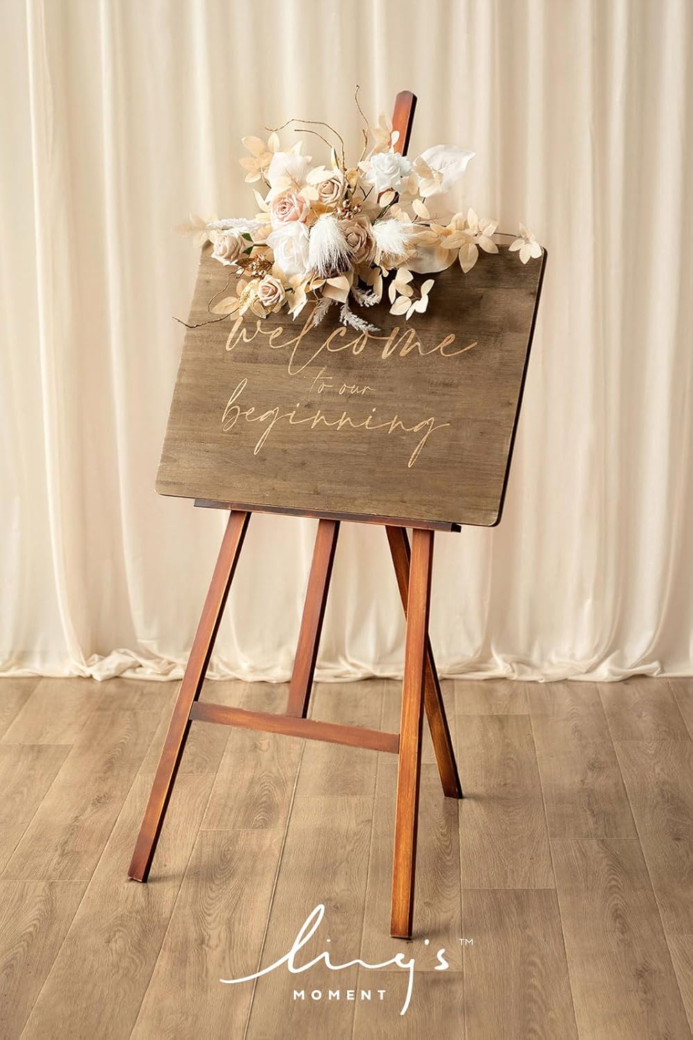 Lings Moment Fall Wedding Floral Swag Welcome Sign