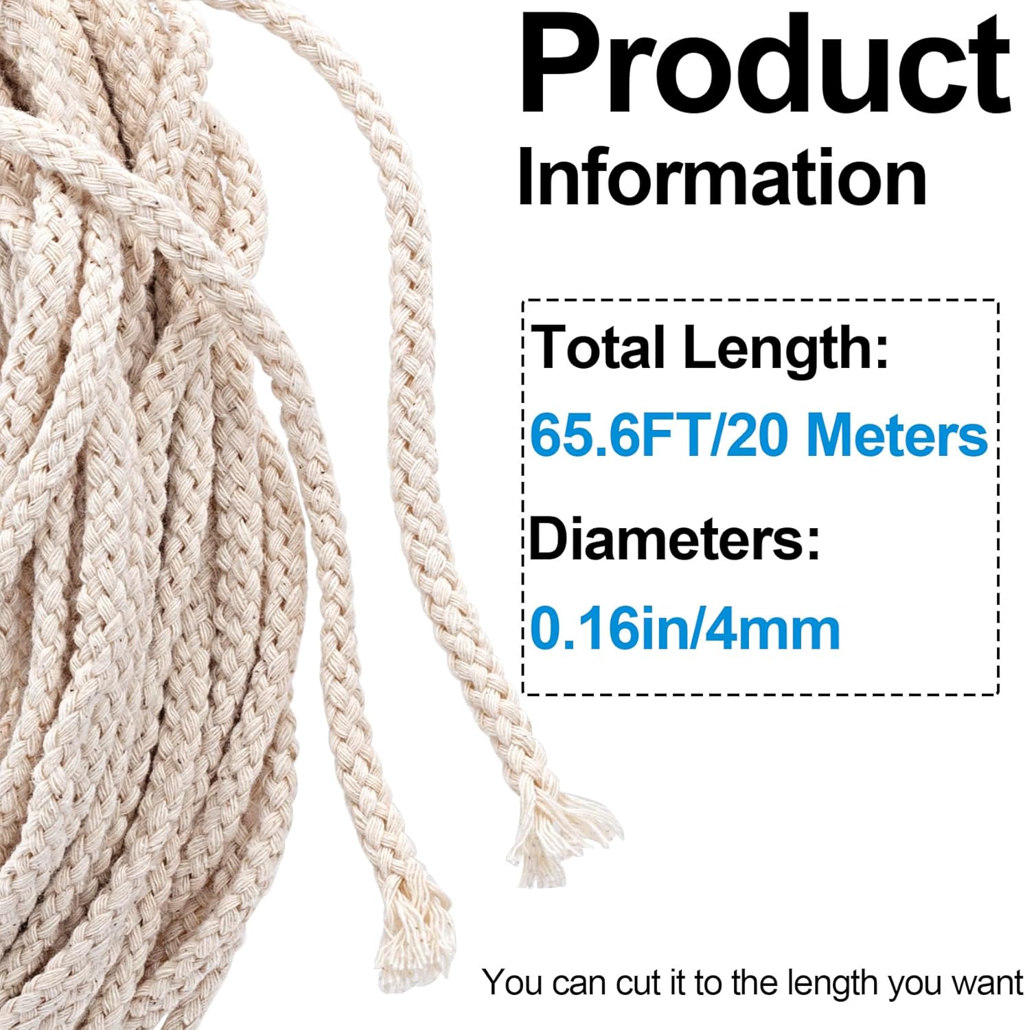 656 Ft Oil Lamp Wicks 18 Inch Replacement for Candles and Lanterns