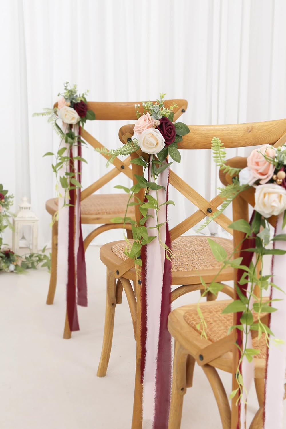 DORIS HOME Wedding Chair Decorations Set of 10 1