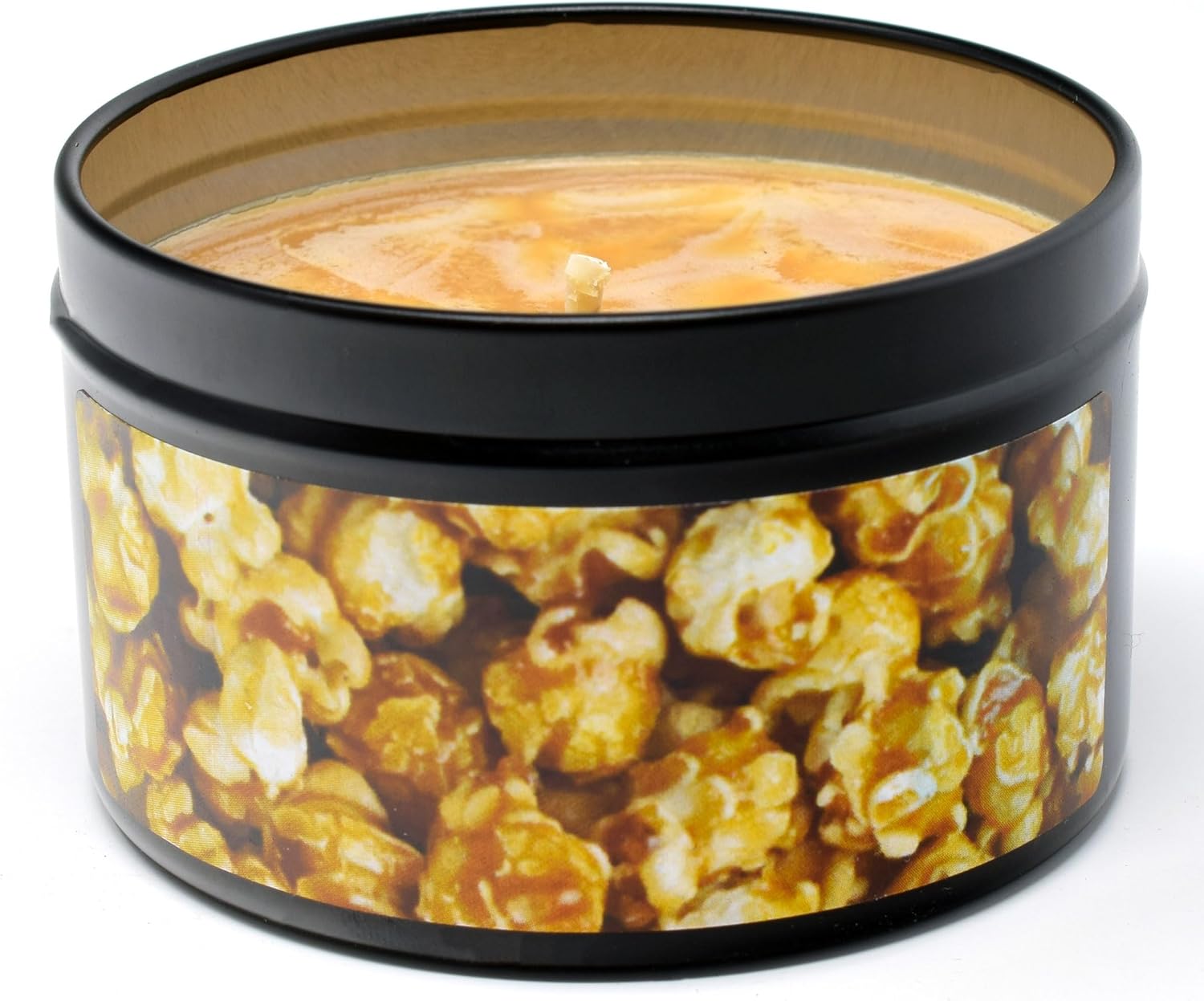 Caramel Corn Soy Wax Travel Tin Candles