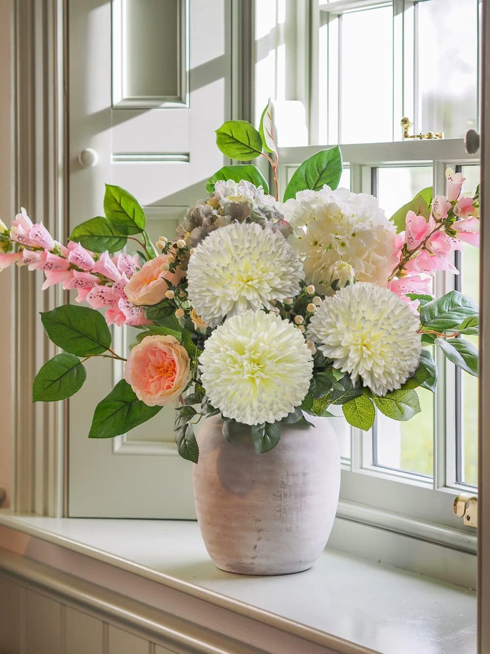Briful Autumn Artificial Chrysanthemums Bouquet Set of 6