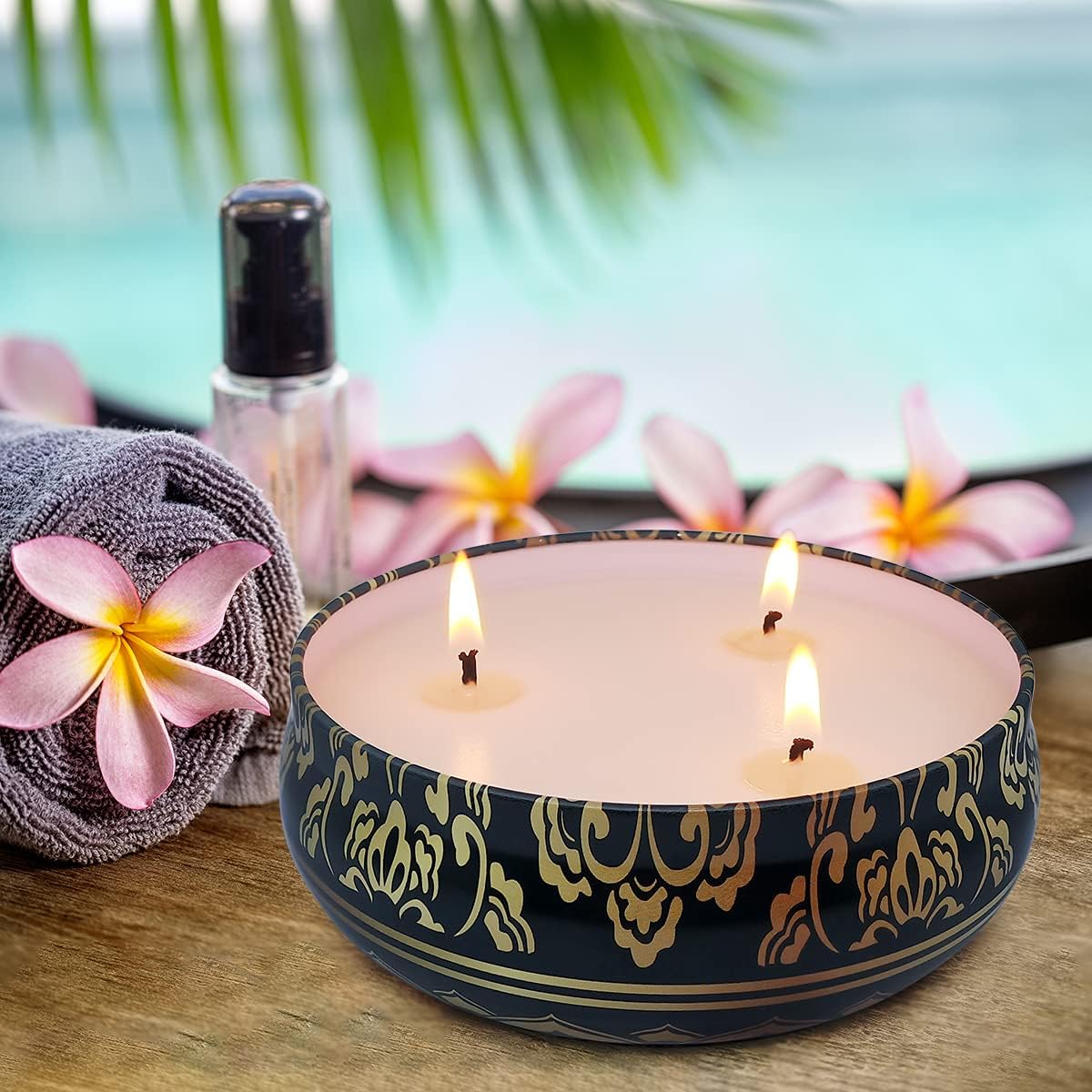 Niky 3-Pack Citronella Candles for Outdoor Indoor Use