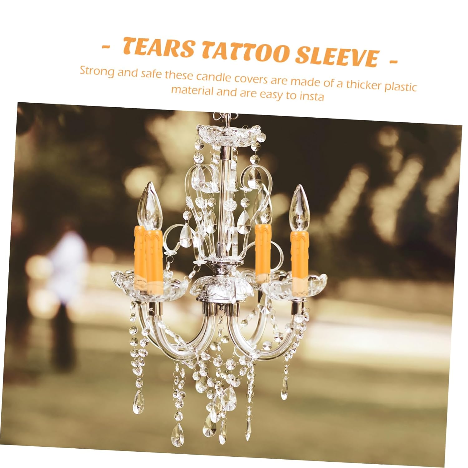 20pcs Lightweight Plastic Candle Sleeves with Drip Design for Home and Events