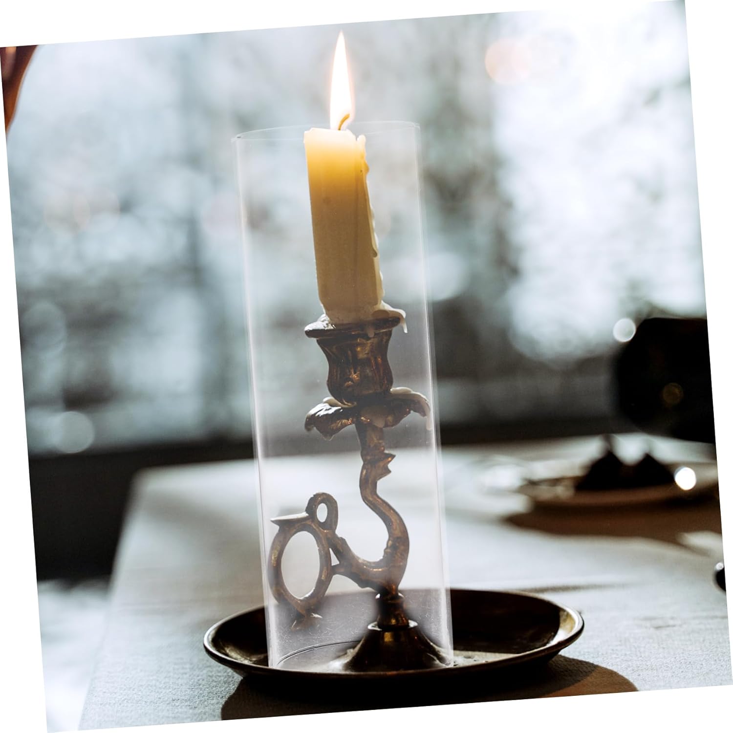 Zerodeko Windproof Candle Covers Glass Shades
