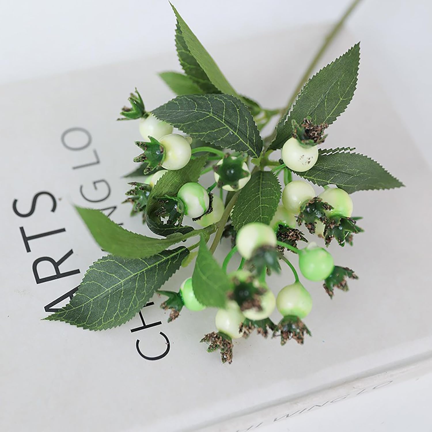 5Pcs Artificial Berries Stems Christmas Picks