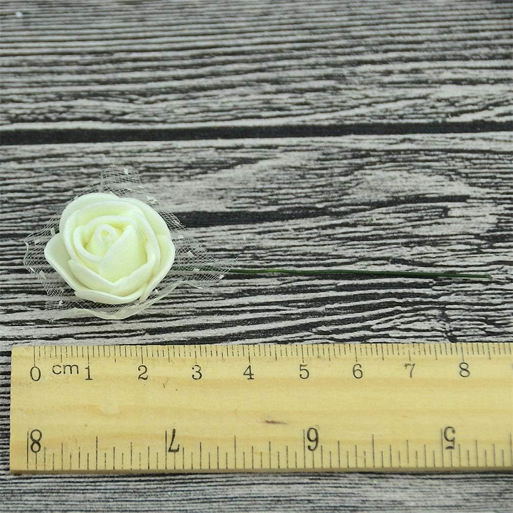 Citinny 144pcs Mini PE Rose Bouquet Wedding Decor