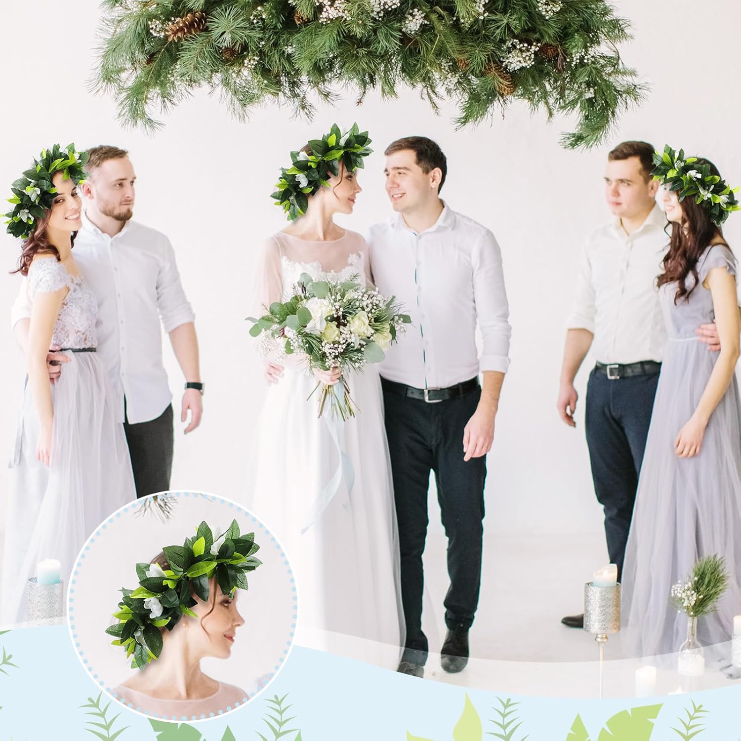 Riceshoot Hawaiian Maile Lei Garland 656 ft Tropical Wedding Decor
