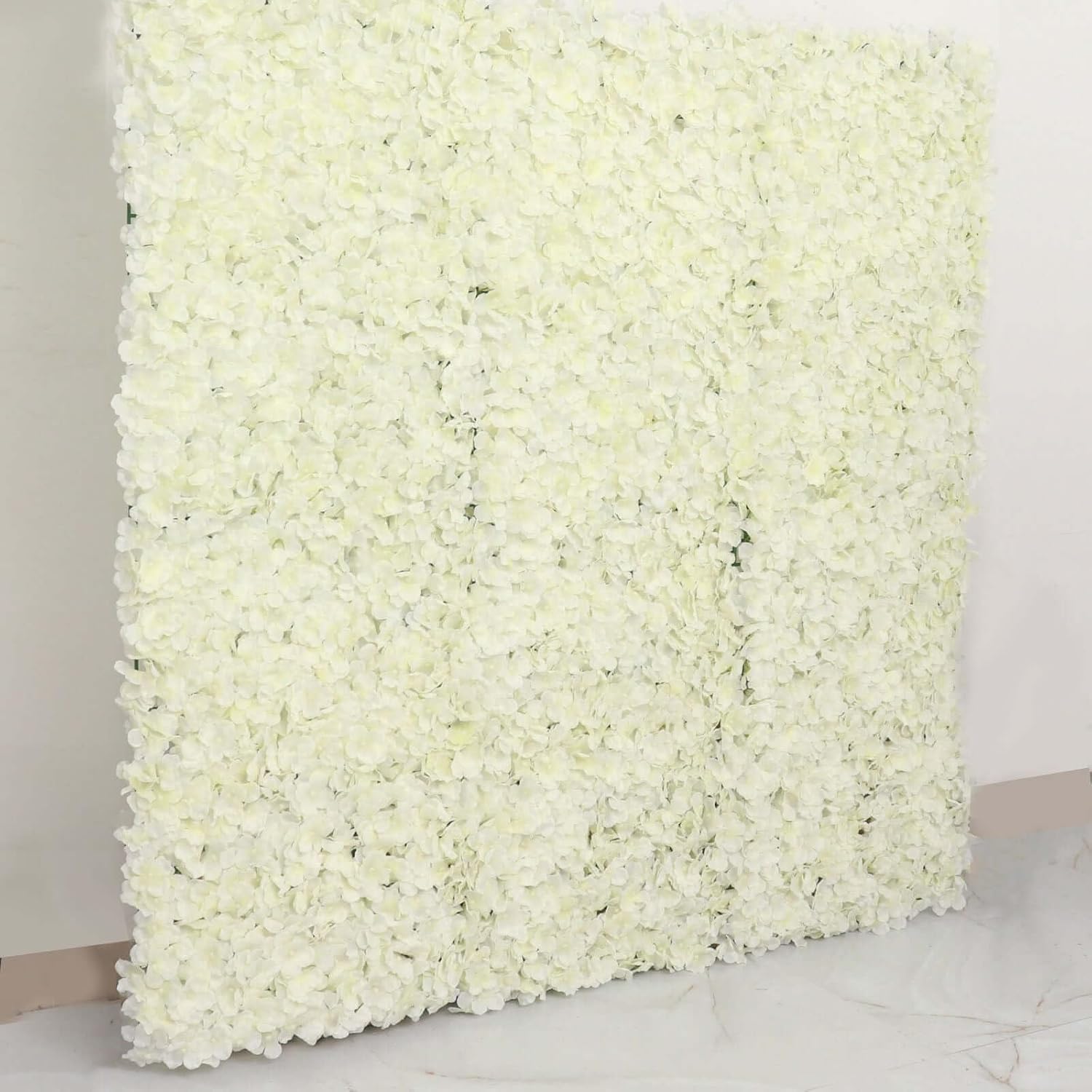 Efavormart 4 Piece Cream Silk Hydrangea Flower Decor Wall
