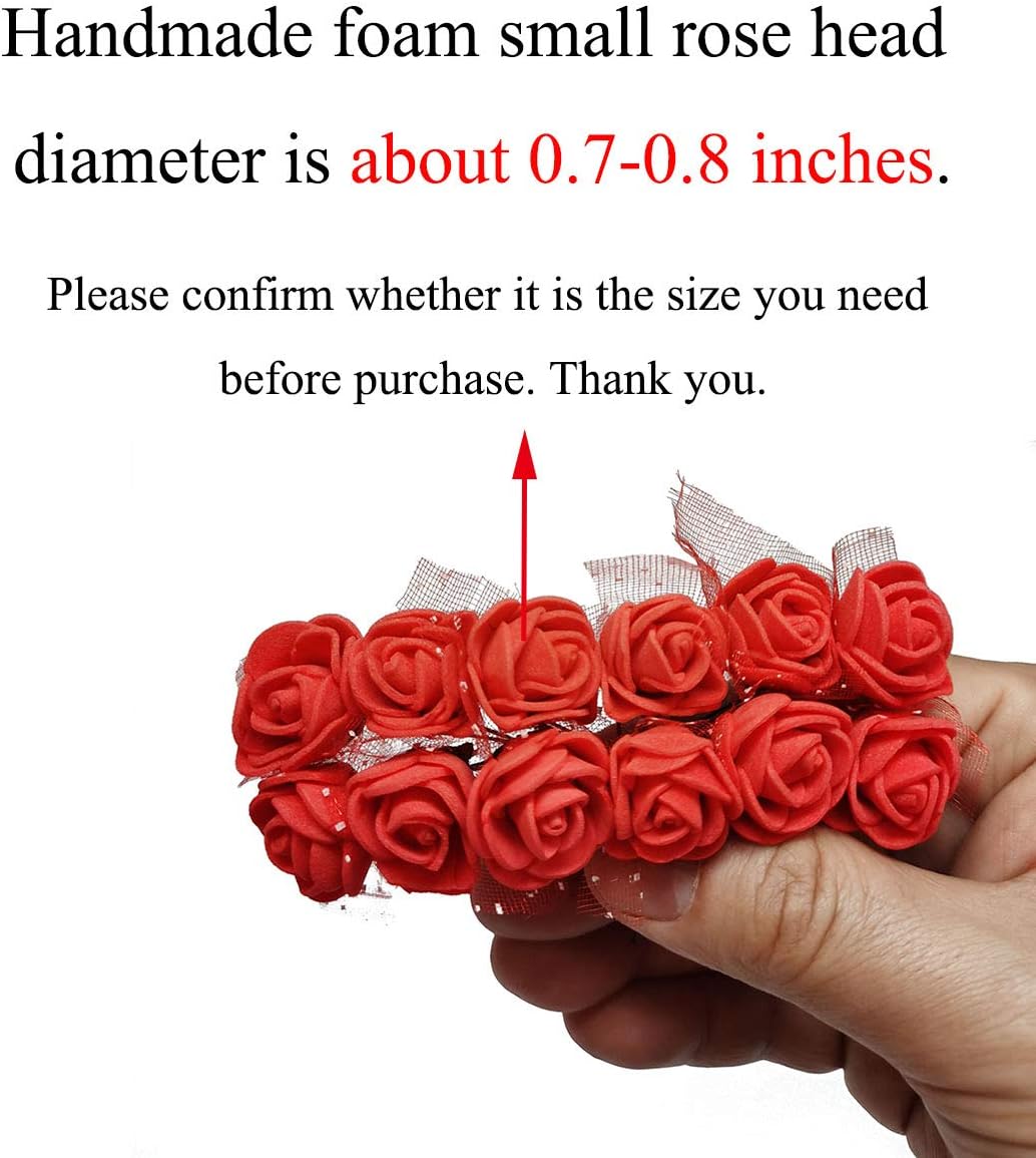 Mini Artificial Foam Roses 144pcs Royal Blue