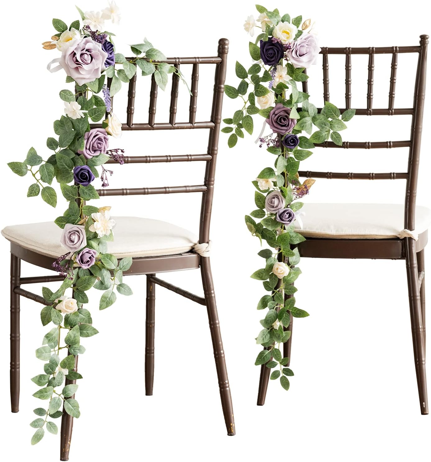 Lings Moment 10pcs Artificial Wedding Chair Flowers