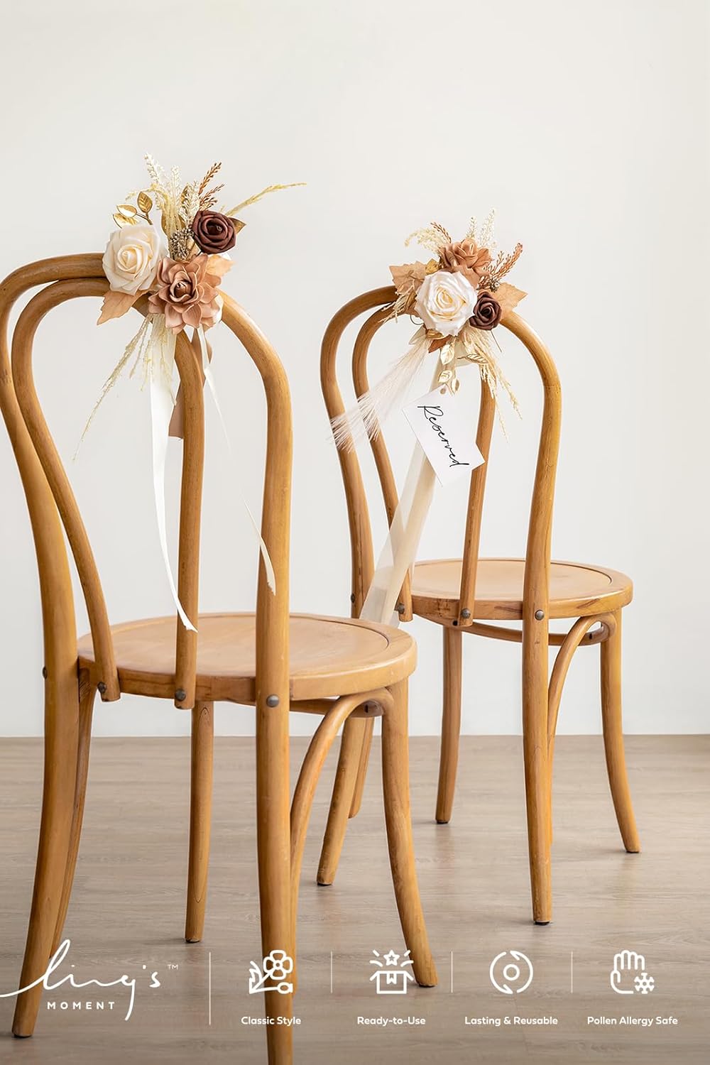 Lings Moment 8pcs Wedding Aisle Chair Decorations 1