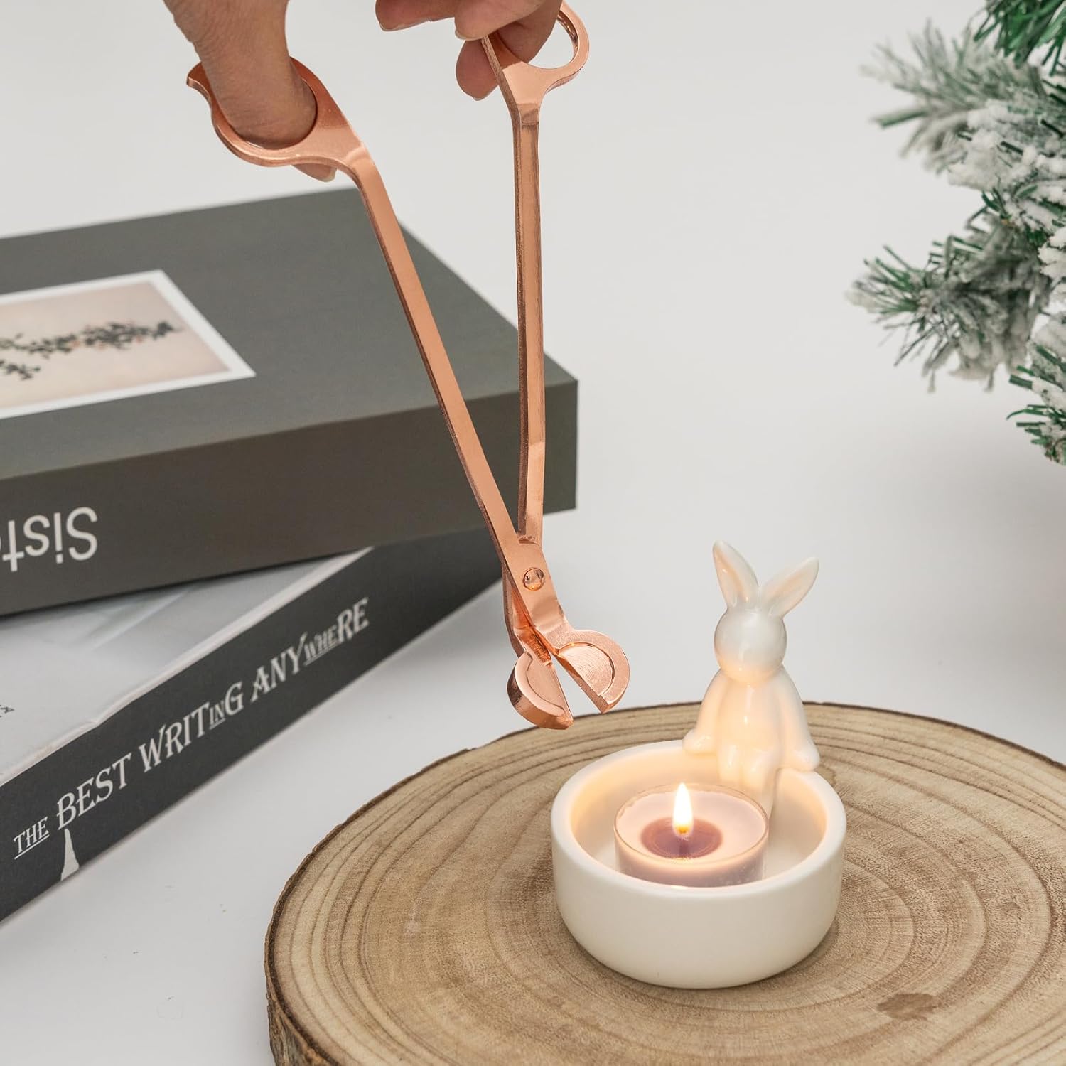 Candle Wick Trimmer with Built-in Debris Tray