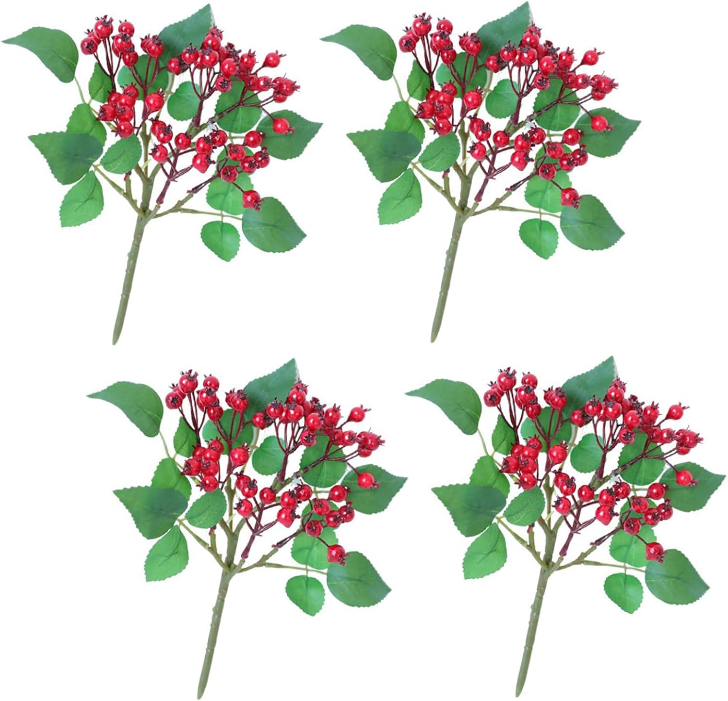 4 Pcs Artificial Pomegranate Branches for Floral Arrangements