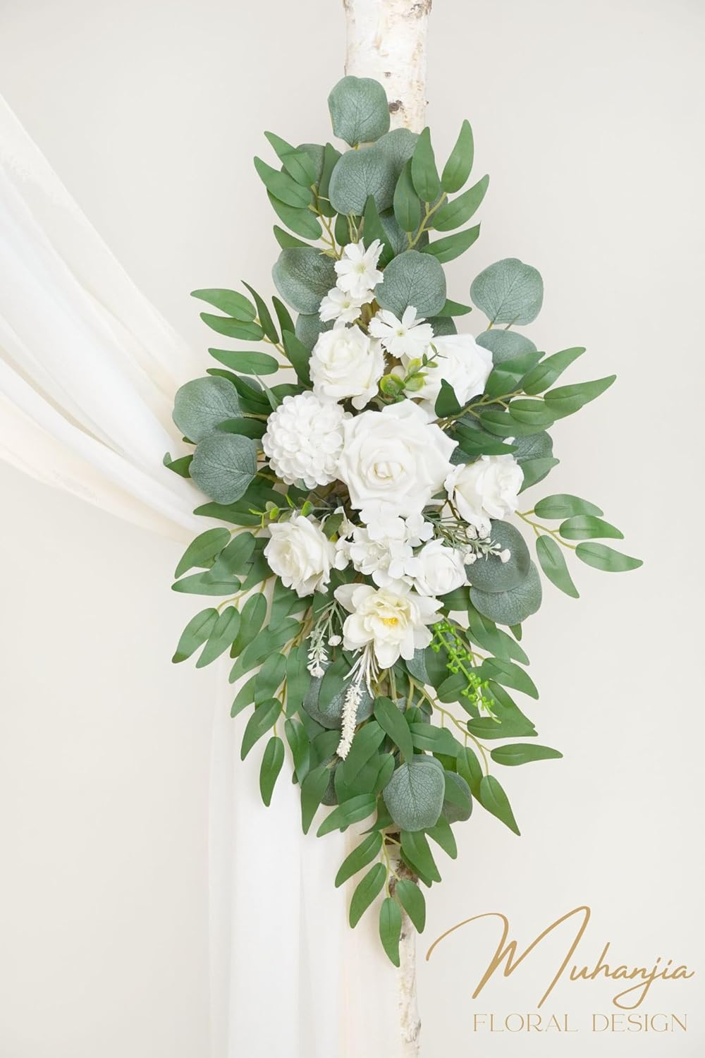 Artificial Flower Arch Kit 4-Piece Wedding Decor