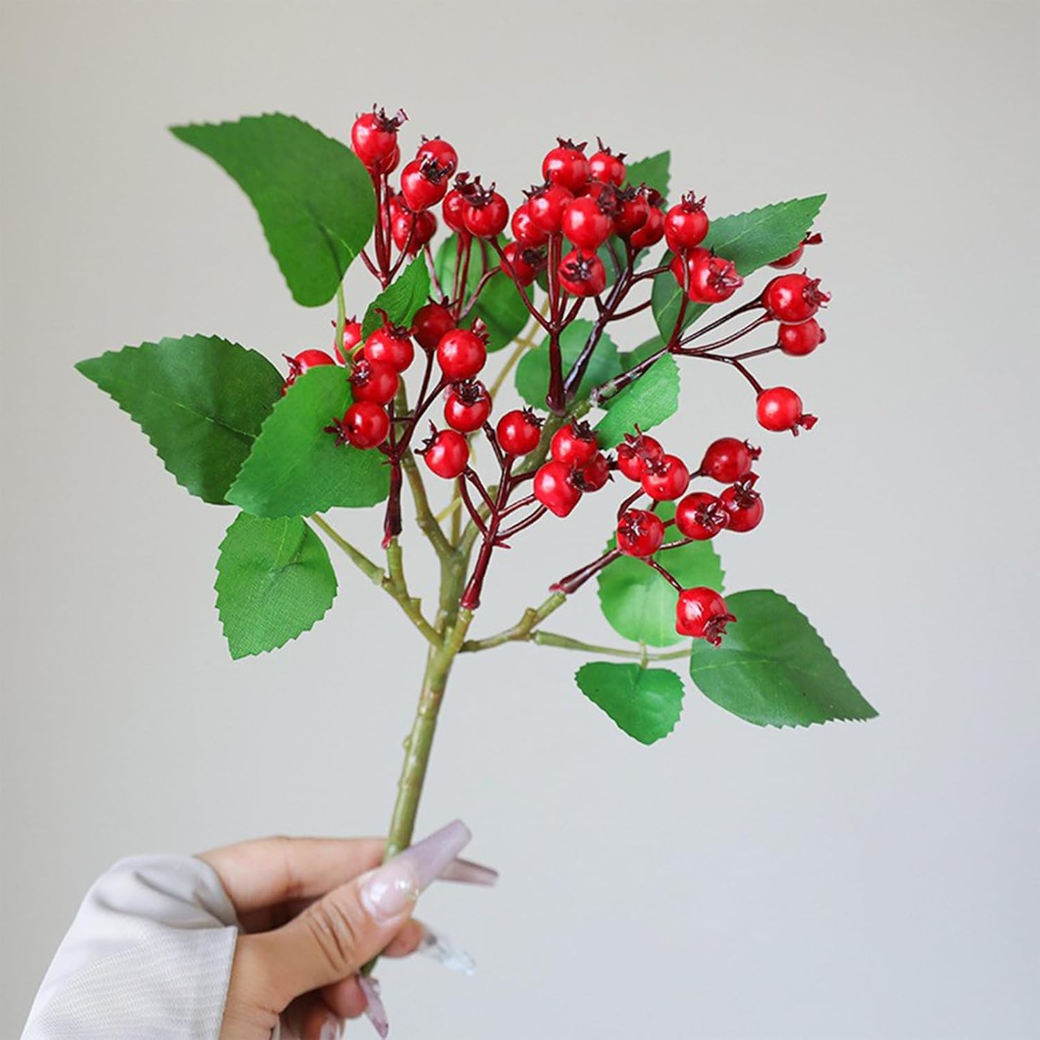 4 Pcs Artificial Pomegranate Branches for Floral Arrangements