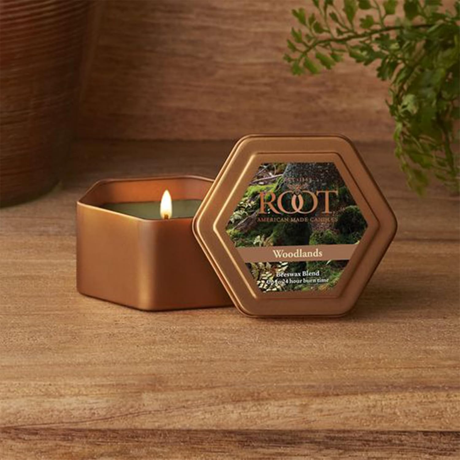 Root Candles Fall Scented Beeswax Travel Tin 4 Ounce