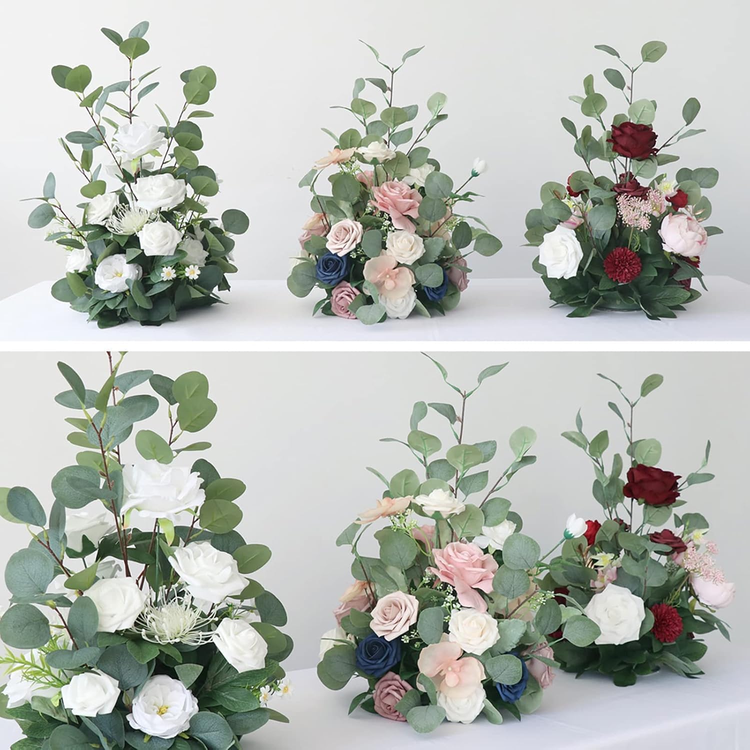 Pink Artificial Flowers for Wedding Aisle Decor
