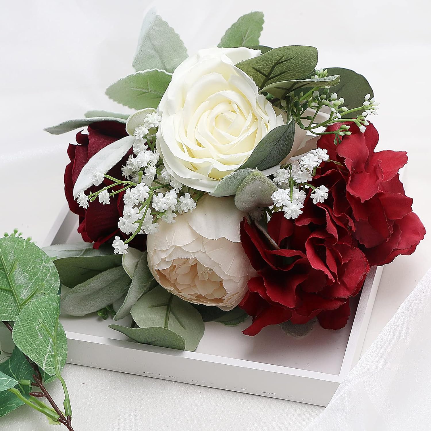 Artificial Flowers Bridesmaids Bouquets Set of 6