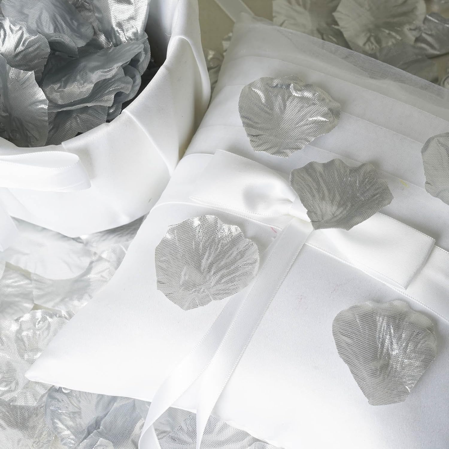 2000 PCS Silver Silk Rose Petals Wedding Decoration