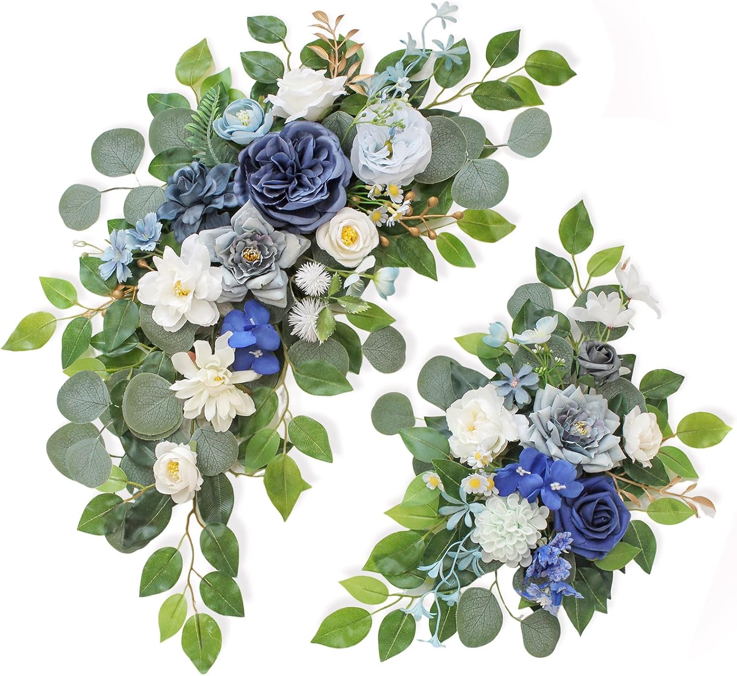 Wedding Welcome Signs with Floral Arch Pack of 2