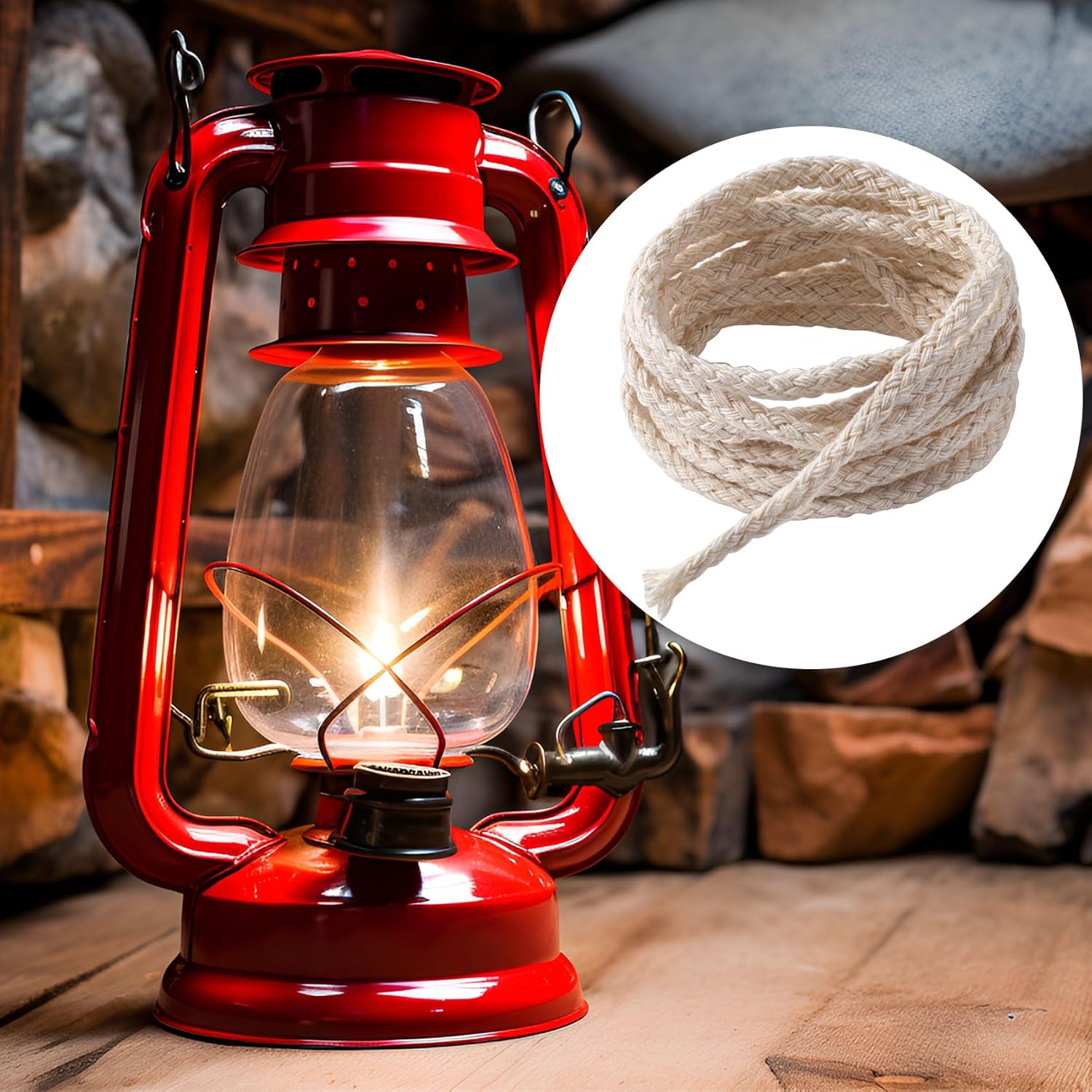 656 Ft Oil Lamp Wicks 4mm Cotton Braided Replacement Wicks
