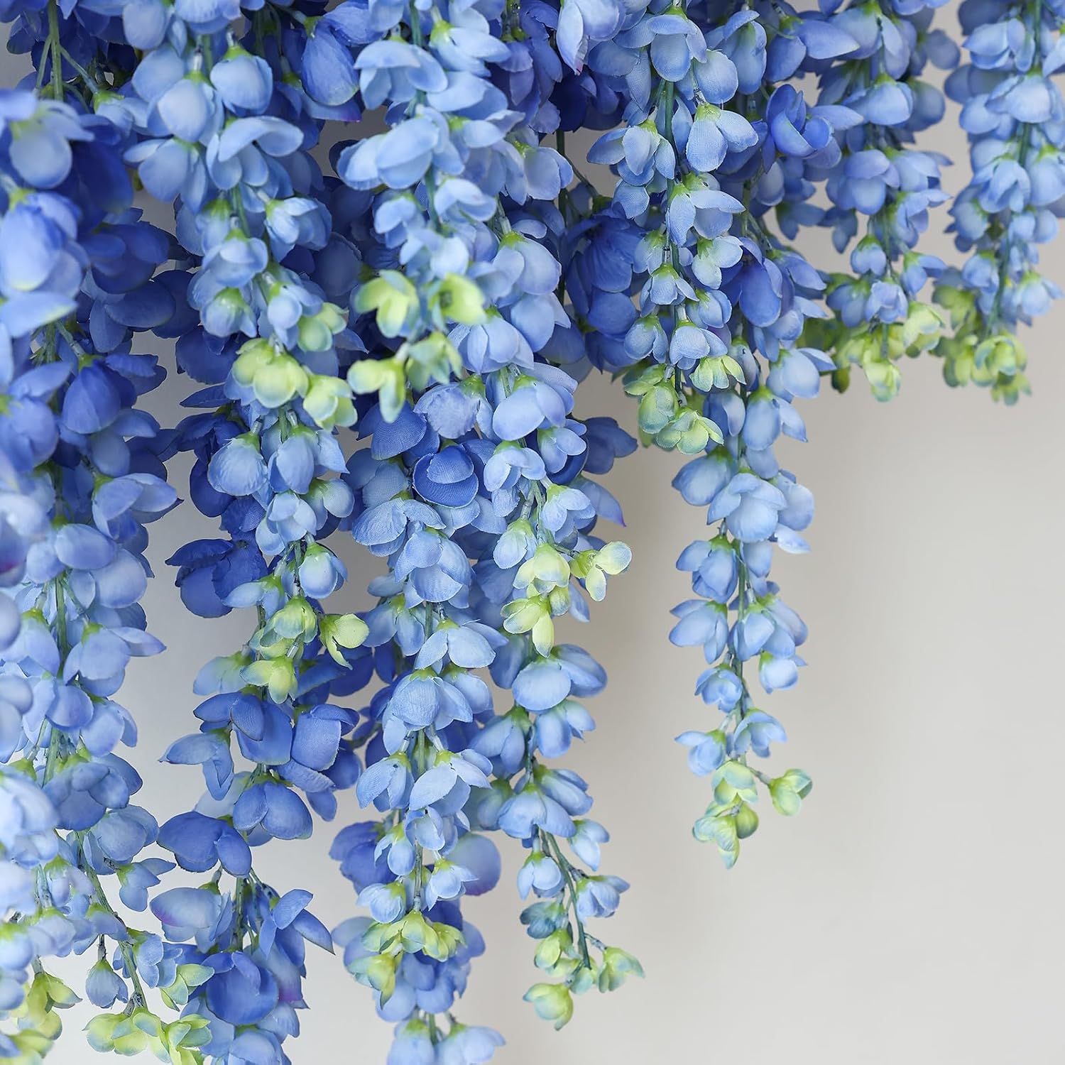 Mizii 6Pcs Royal Blue Wisteria Garland Hanging Flowers Decor