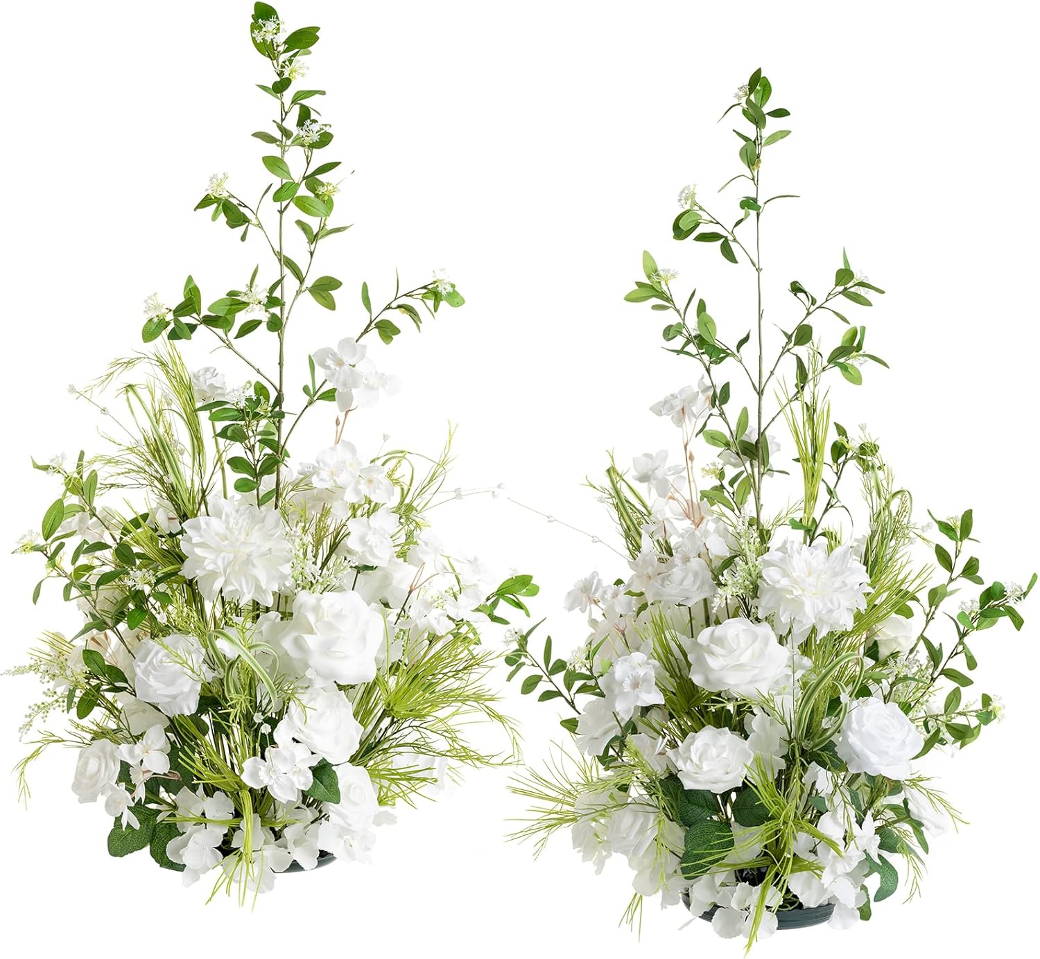 Lings Moment 41 Inch Tall Free Standing Wedding Aisle Artificial Flowers
