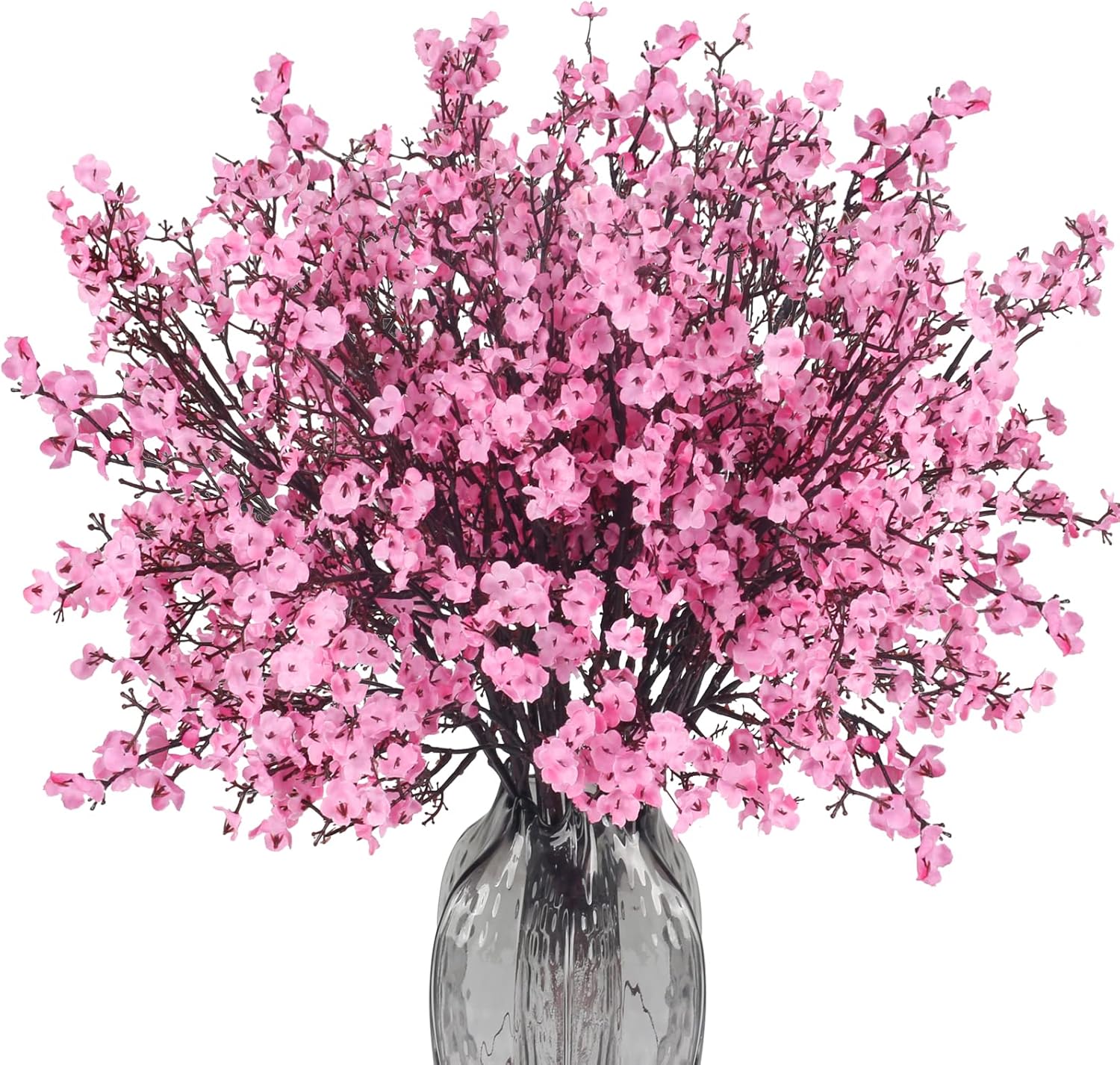 AILANDA 16PCS Pink Artificial Baby Breath Flowers Bouquet Vase Fillers